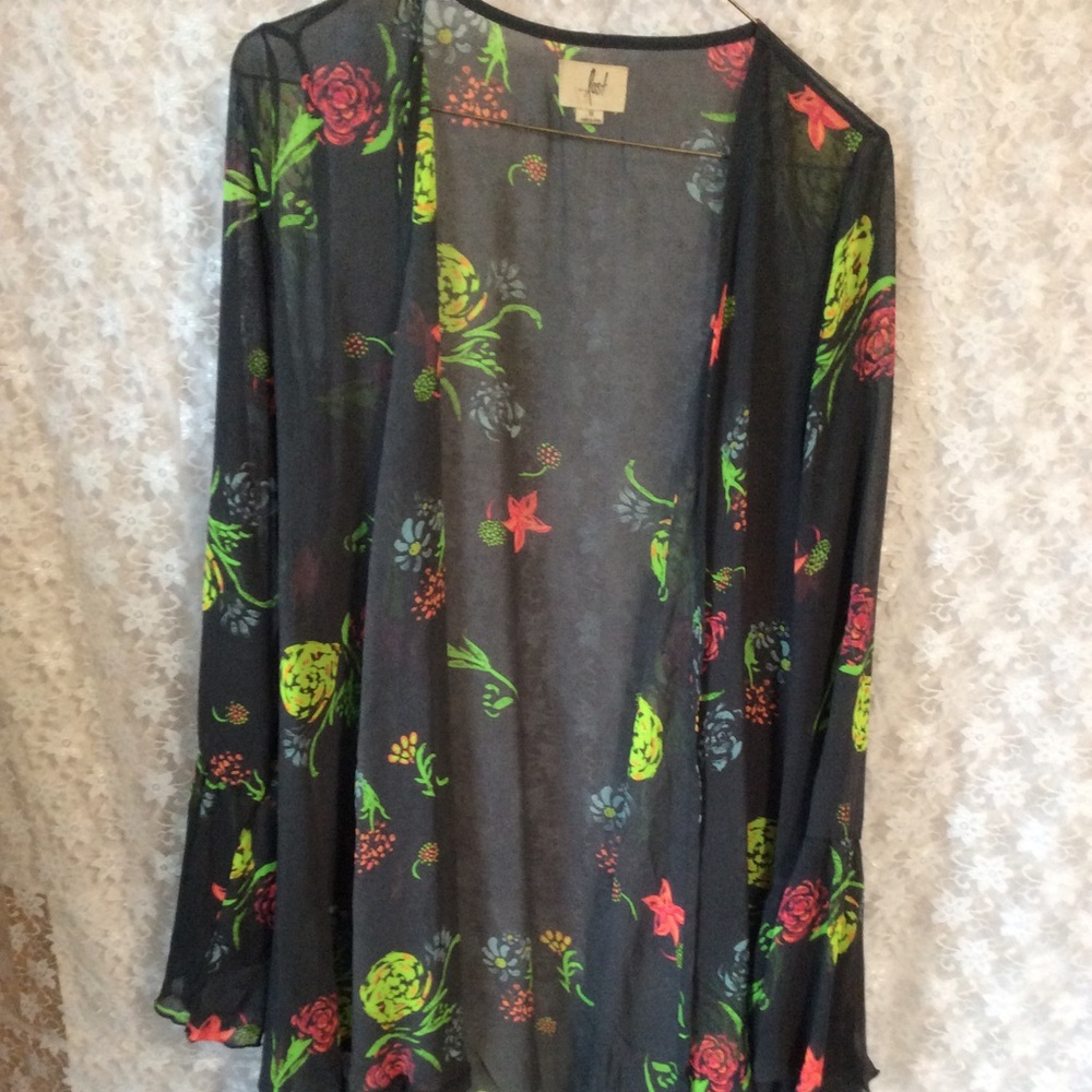 Long sheer blouse